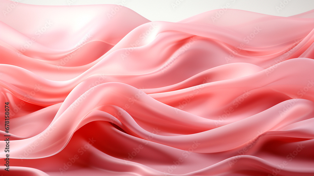 Obraz premium pink and white wavy fabric background