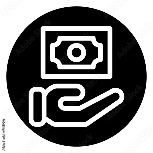 bribe glyph icon