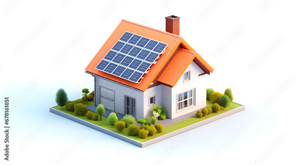 house with solar panels