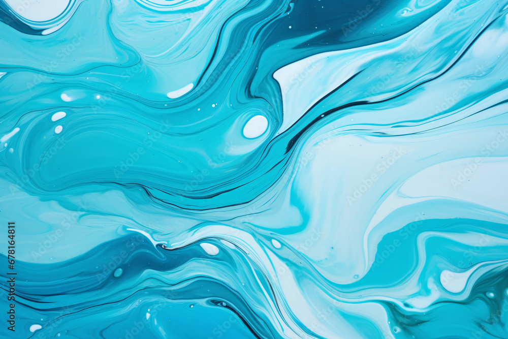 Swirl Abstract Liquid Background in Turquoise Swirl Abstract Liquid Background in Turquoise