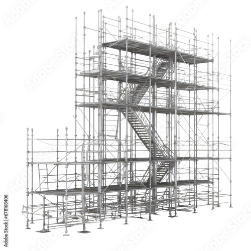 Scaffolding PNG Cutout, Generative AI