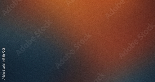 orange blue sky , grainy noise grungy empty space , spray texture color gradient shine bright light and glow rough abstract retro vibe background template
