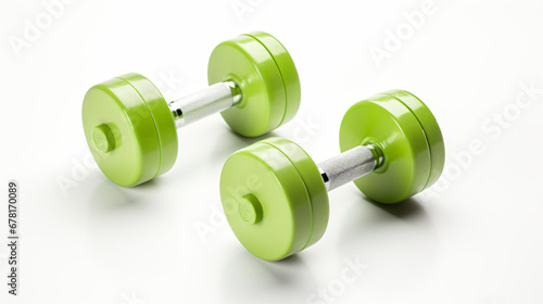 The two green Dumbbells