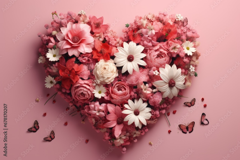 Heart-shaped Floral Arrangement for Mother's Day Heart-shaped Floral Arrangement for Mother's Day