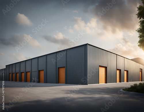 Structure of a modern logistics storage building © Simo