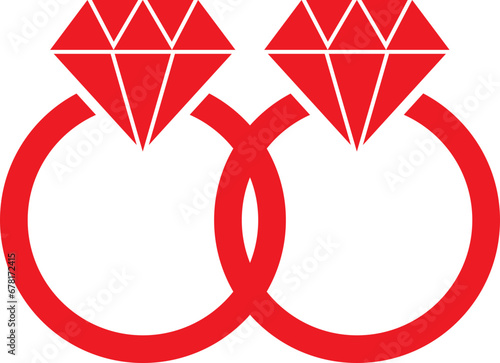 Diamond ring illustration