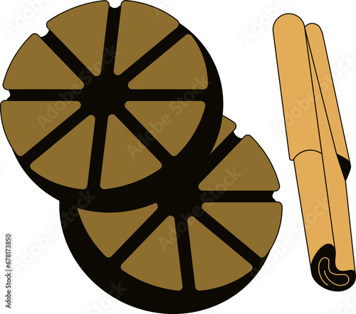 Icono de tableta para preparar chocolate caliente mexicano. Bebida tradicional de cacao y canela. Tejate, Pozol, Tascalate, Champurrado, México prehispánicotejare, 