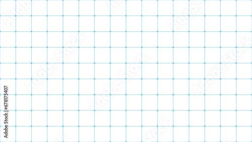 Blue grid paper seamless pattern with square and line for web presentation, vector illustration.