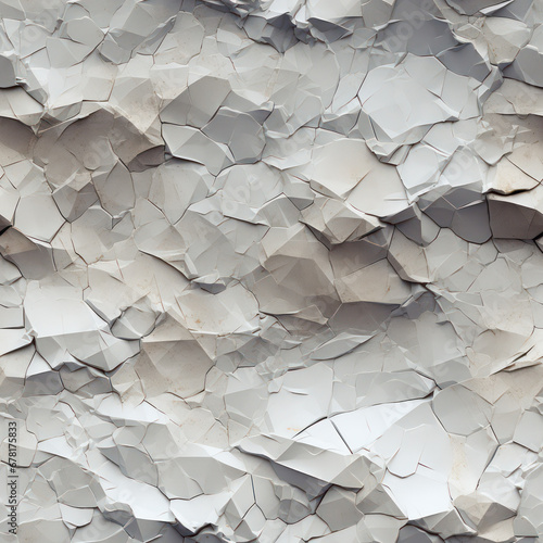 Seamless abstract crumpled paper texture background , ai generative