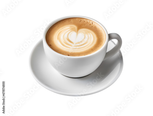 Classic Coffee Cup, isolated on a transparent or white background