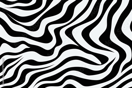 Black and white zebra skin pattern. Stylish wild animal print background for fabric, textile, paper, design, banner, wallpaper