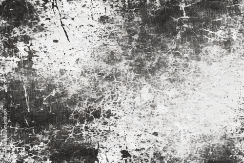Fototapeta Naklejka Na Ścianę i Meble -  monochrome abstract distressed overlay grunge texture on a white background