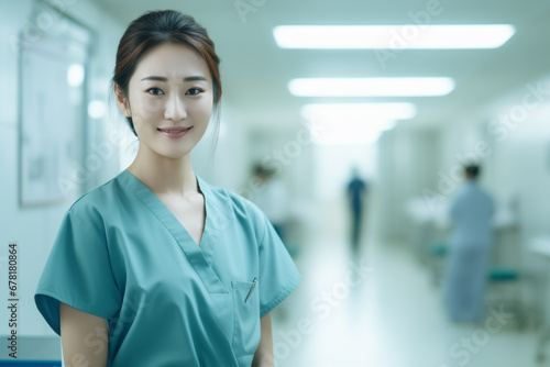 日本人女性医師のポートレート