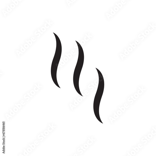 hot smoke steam icon vector illustration eps 