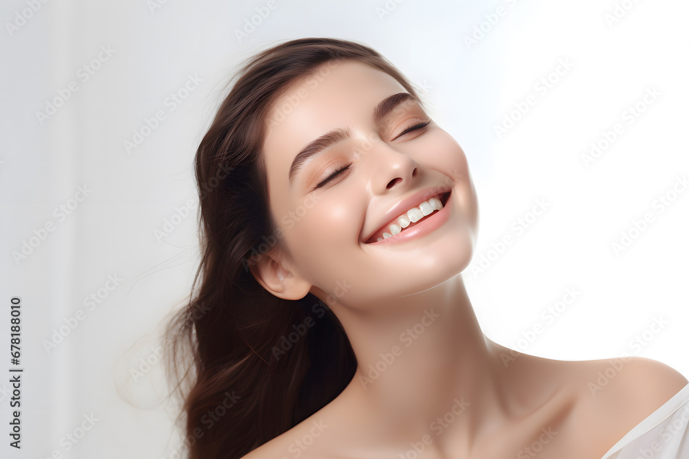 Beautiful smiling woman with healthy skin portrait Beautiful smiling woman with healthy skin portrait