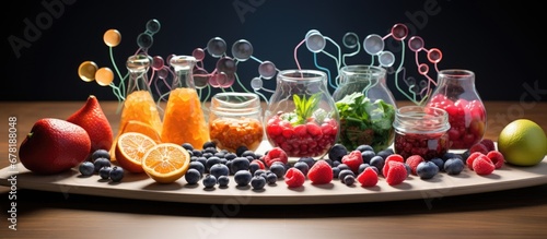 In her quest to educate others about the importance of a healthy diet Amylum a nutritionist used her expertise to create a captivating AI illustration showcasing the molecular structure of s