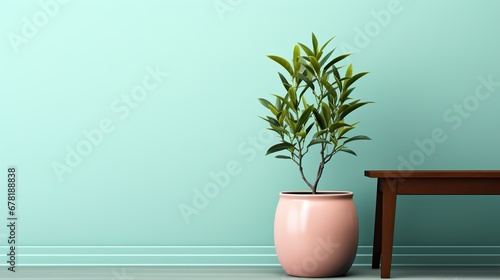 DIY Serenity: Pastel Pot Plant AI Generative © Ahmad