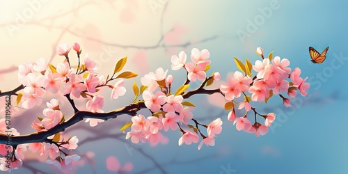 Serene Spring Blossoms, Generative AI © Oleksii