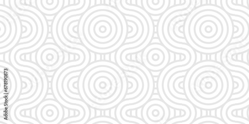 Abstract seamless gray and white pattern wave circles fabric curl backdrop. Seamless overlapping pattern with waves pattern with waves gray and tile and fabric geometric retro background.