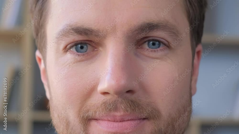 Portrait of a handsome European man who closed his eyes. Close up Portrait of a handsome European man who closed his eyes. Close up