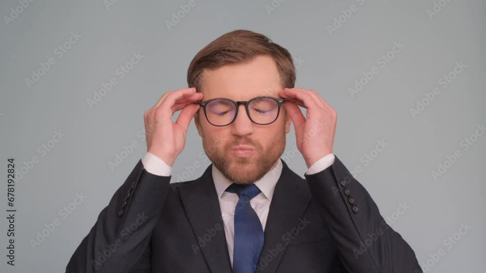 Portrait of a European business man in glasses Portrait of a European business man in glasses