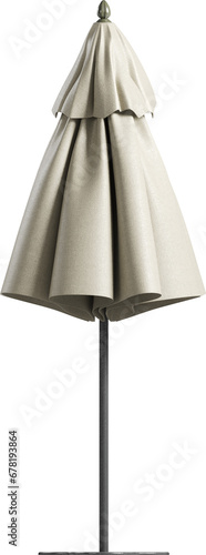 Εκτύπωση καμβά Side view of grey closed sunshade
