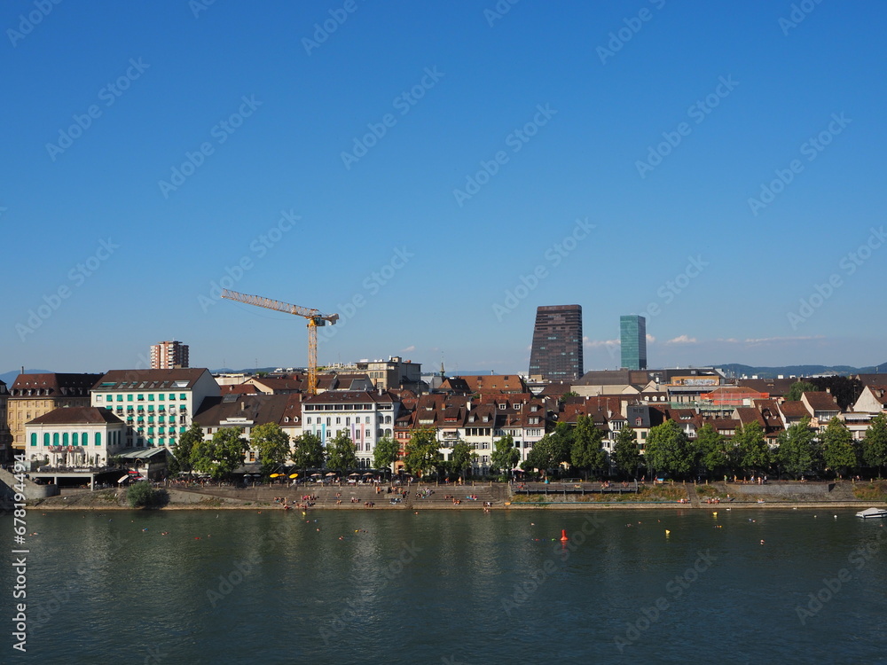 Fototapeta premium River view of Switzerland