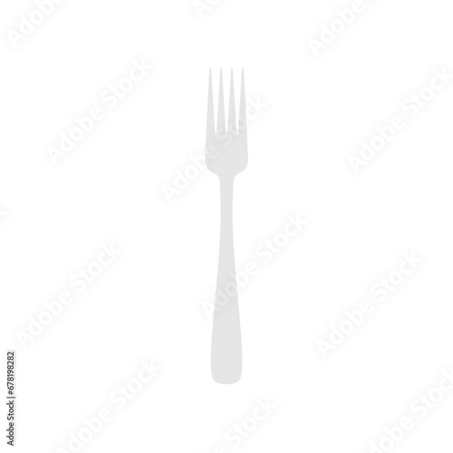 fork flat design vector illustration isolated on white background. restaurant business concept. Kitchen tools, utensils and kitchen accessories