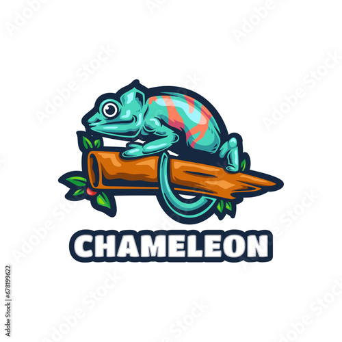 Chameleon Mascot Logo Design