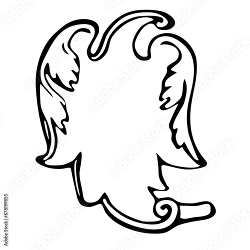 Hand drawn heraldic shield