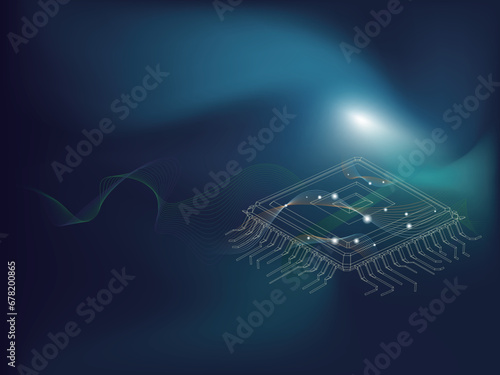 mesh struct_A014 semiconductor shows the science and technology vector illustration graphic EPS 10
