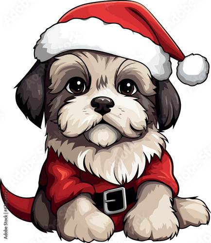 immagine carina di vari personaggi  nei panni di babbo natale 07