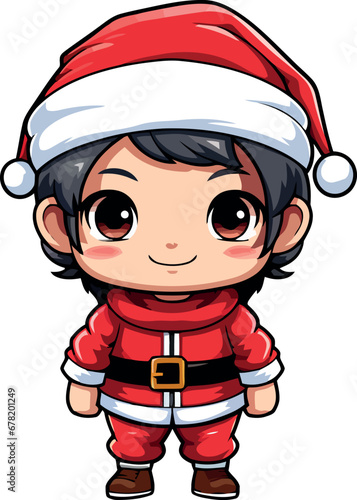 immagine carina di vari personaggi  nei panni di babbo natale 05