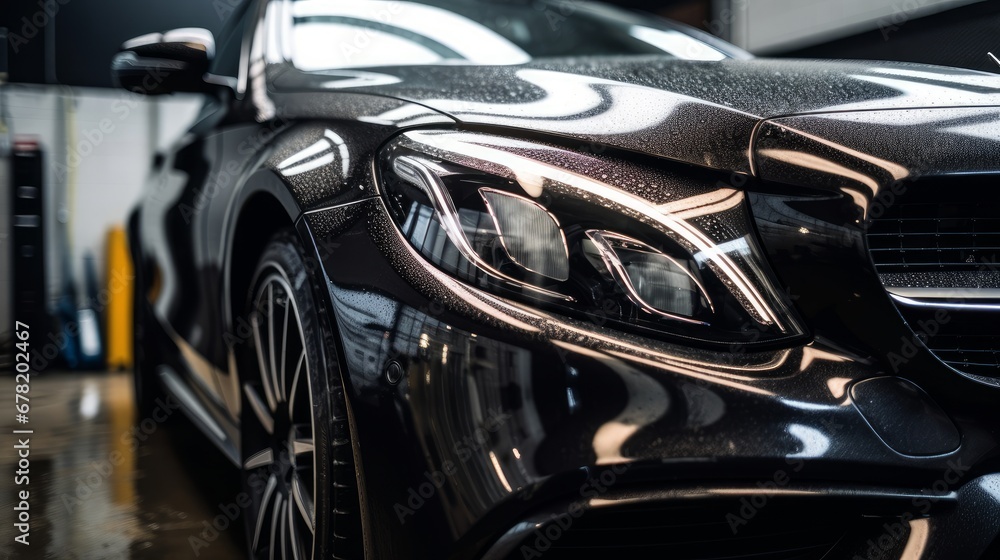 A car detailing service that leaves vehicles looking AI generated illustration A car detailing service that leaves vehicles looking AI generated illustration