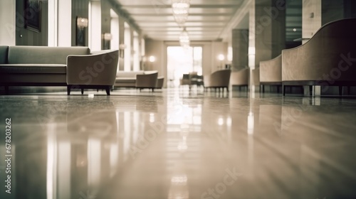 hotel lobbyblurred background unfocused AI generated illustration