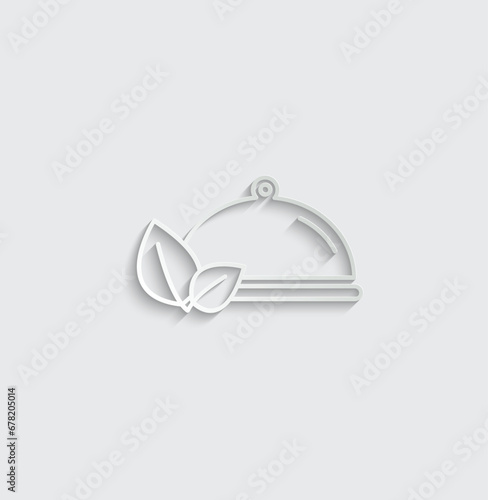 Vegetarian food icon vegan food icon vector 