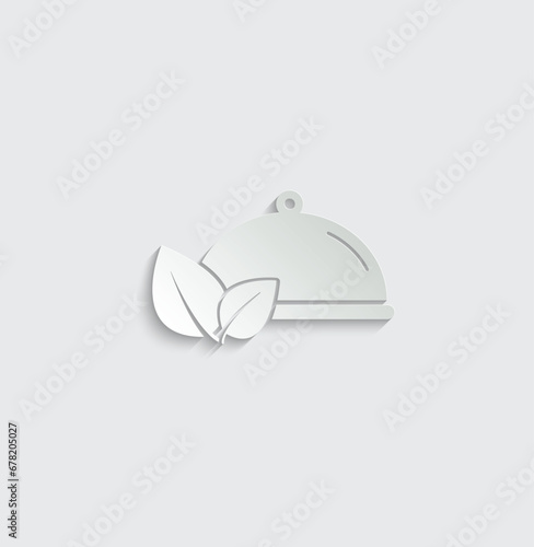 Vegetarian food icon vegan food icon vector 