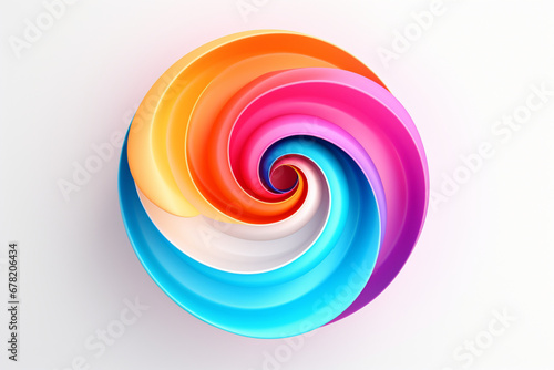 abstract colorful swirl