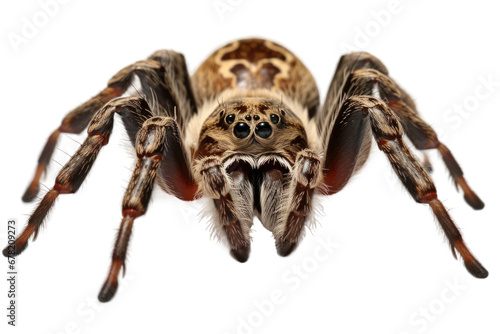Realistic 8K Illustration of a Spider on Transparent Background, PNG, Generative Ai