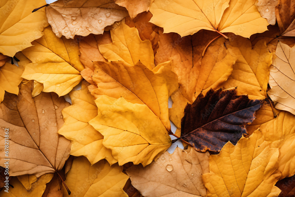 Autumn Leaves Overlay Texture Background Autumn Leaves Overlay Texture Background