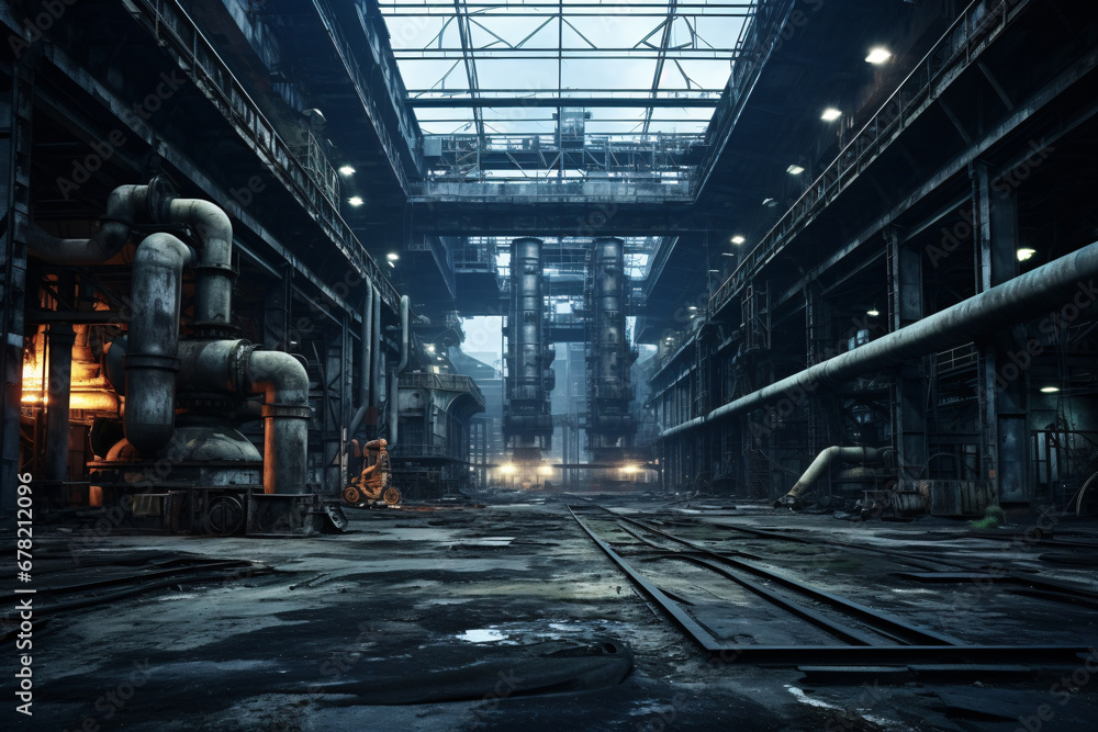 3D Rendering of contemporary factory Futuristic Laboratory Depicts a World of Innovation and Progress 3D Rendering of contemporary factory Futuristic Laboratory Depicts a World of Innovation and Progress