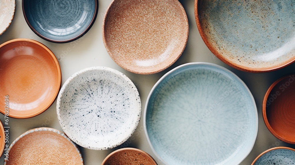 Generative AI, crafted pottery, still life of hand made pottery and ceramic bowls, hobby and leisure concept
Generative AI, crafted pottery, still life of hand made pottery and ceramic bowls, hobby and leisure concept