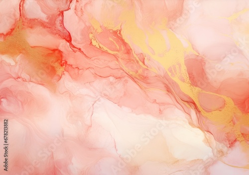 Liquid marble painting background design with gold glitter dust texture