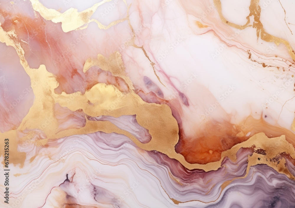 Rose pink liquid watercolor background with golden dots. Dusty blush marble alcohol ink drawing effect Rose pink liquid watercolor background with golden dots. Dusty blush marble alcohol ink drawing effect