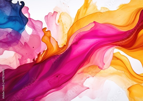 Transparent creativity. Abstract artwork. Trendy wallpaper. Ink colors are amazingly bright, luminous, translucent, free flowing, and dry quickly.