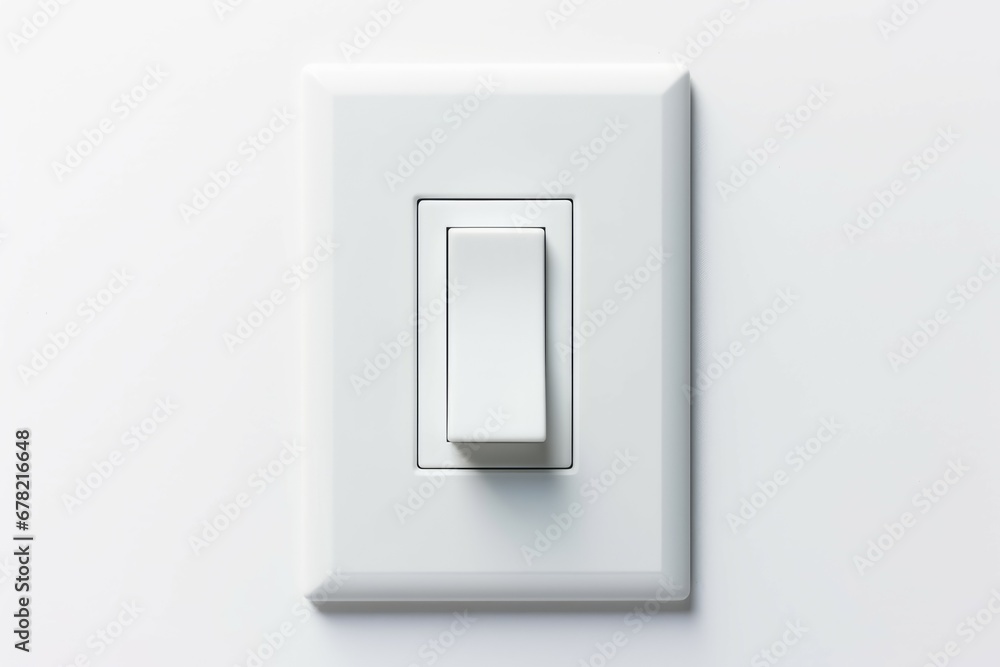 A white background with a white light switch A white background with a white light switch