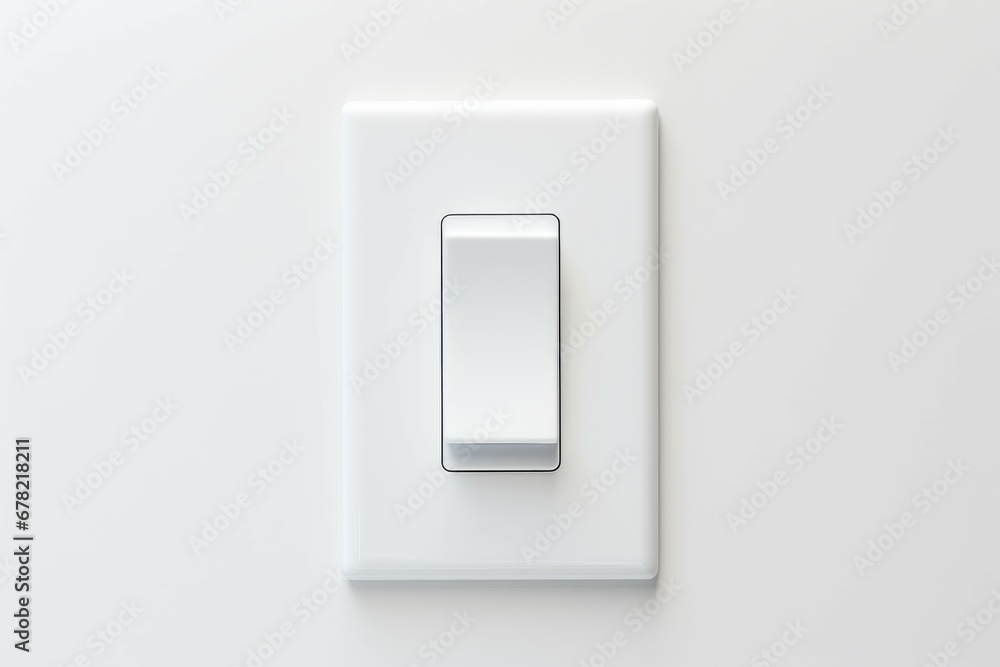 A white background with a white light switch A white background with a white light switch