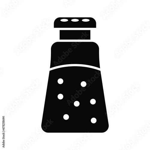 Salt and pepper shaker icon vector on trendy design