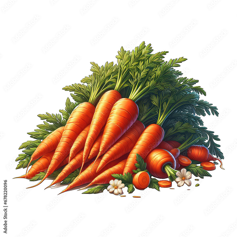 Piled High: Carrots in All Their Glory, GENERATIVE AI Piled High: Carrots in All Their Glory, GENERATIVE AI