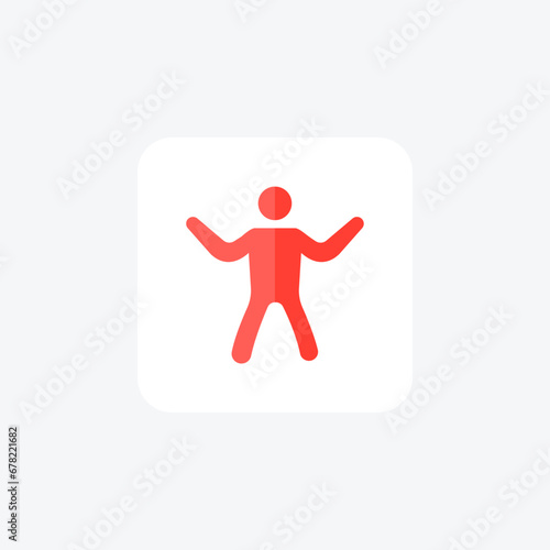 exercise ,  icon  isolated on white background vector illustration Pixel perfect

